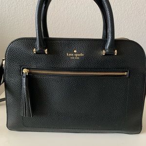 Black Kate Spade Leather Satchel Bag